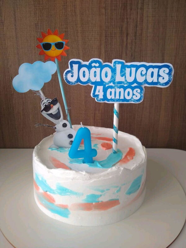 Arquivo de corte topo de bolo Olaf