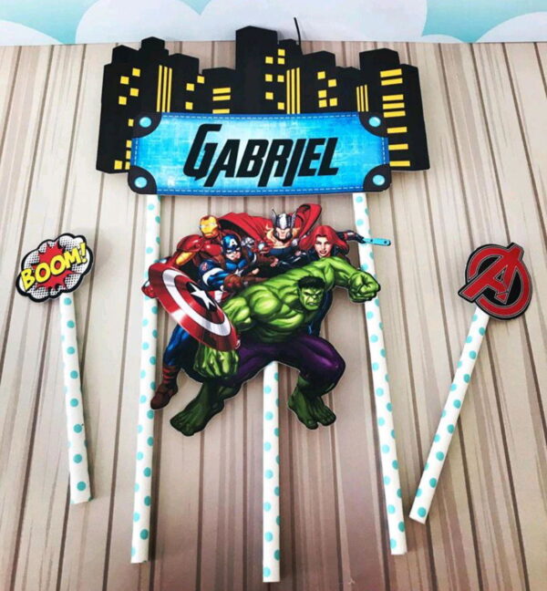 Arquivo de corte topo de bolo Os Vingadores - Image 2