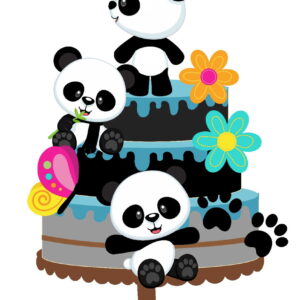 10 Arquivos Por R$ 10,00 Topo de Bolo Panda 1