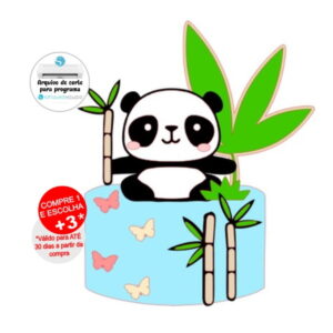 Arquivo de Corte Topo de Bolo Panda