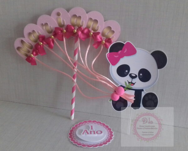 Arquivo de corte topo de bolo Panda