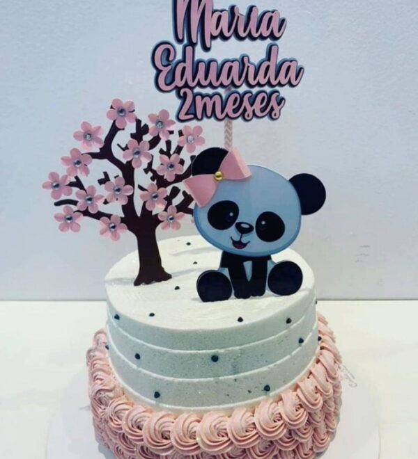Arquivo de Corte Topo de Bolo Panda