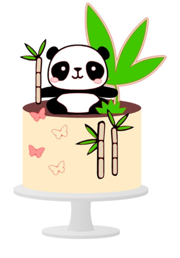 Arquivo De Corte Topo De Bolo Panda