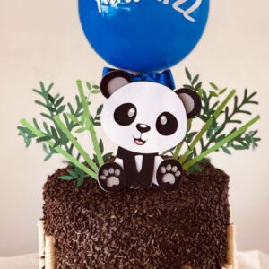 Arquivo De Corte Topo De Bolo Panda Bambus Camadas