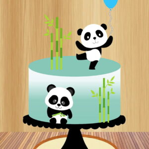 Arquivo de Corte Topo de Bolo Panda Boy