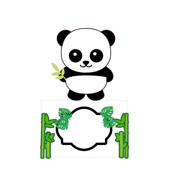 Arquivo de Corte Topo de Bolo Panda