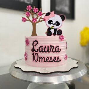 Arquivo de Corte Topo de Bolo Panda Rosa
