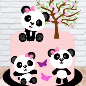 Arquivo De Corte Topo De Bolo Pandas Em Camadas 463