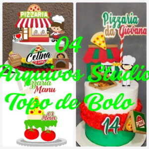 Arquivo de Corte Topo de Bolo - Pizza