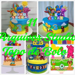 Arquivo de Corte Topo de Bolo - Pocoyo