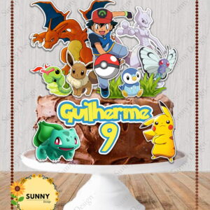 Arquivo de corte topo de bolo pokemon
