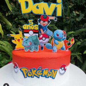 Arquivo de corte topo de bolo POKEMON