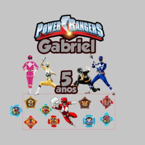 Arquivo de Corte Topo de Bolo Power Ranger