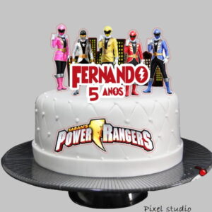 Arquivo de corte - Topo de Bolo Power Rangers