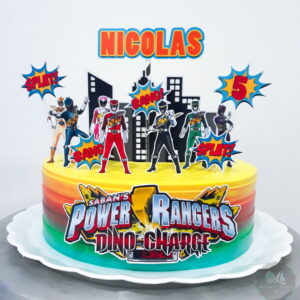 Arquivo Digital Topo de Bolo Power Rangers Dino #1