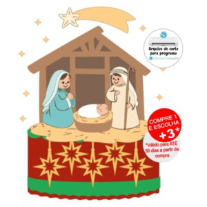 Arquivo de Corte Topo de Bolo Presépio Natal