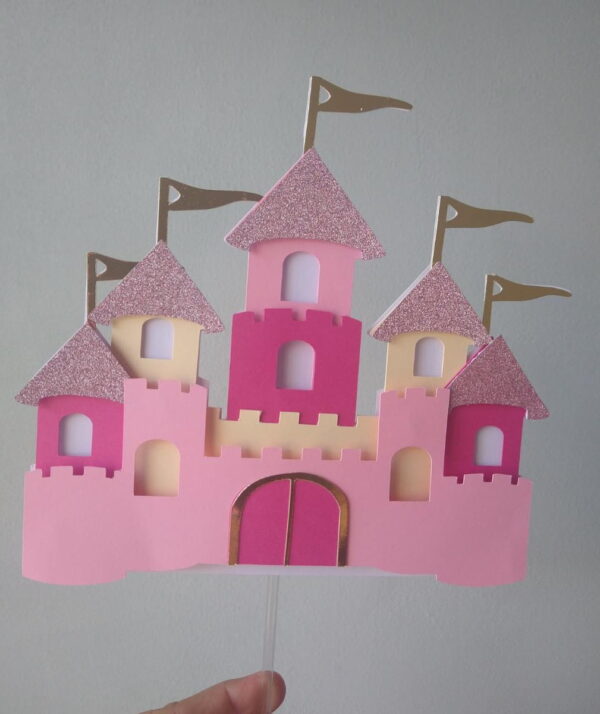 Arquivo de Corte Topo de Bolo Princ Aurora Castelo Camada 01