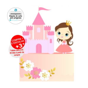 Arquivo de Corte Topo de Bolo Princesa