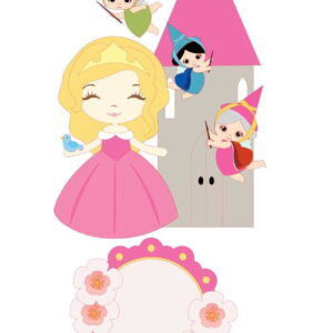 Arquivo De Corte Topo De Bolo Princesa Aurora