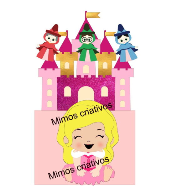 Arquivo De Corte Topo De Bolo Princesa Aurora
