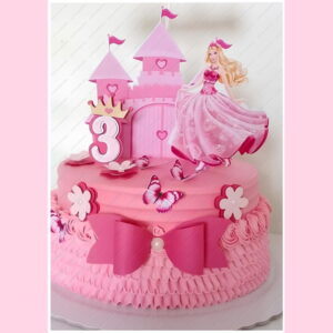 Arquivo de Corte: Topo de Bolo Princesa Barbie