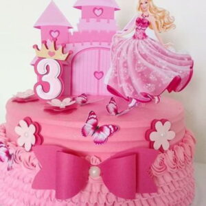 Arquivo de Corte - Topo de Bolo Princesa Barbie