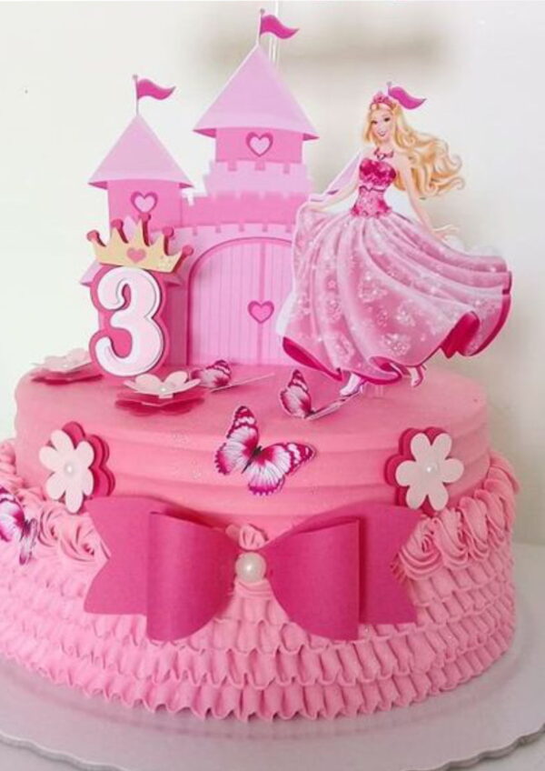 Arquivo de Corte - Topo de Bolo Princesa Barbie