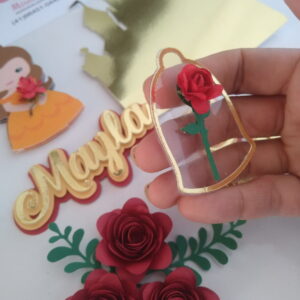 Arquivo de Corte Topo de Bolo Princesa Bela