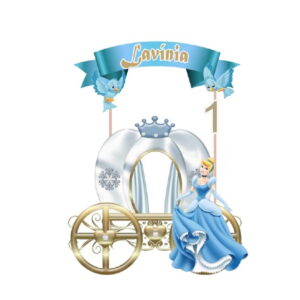 Arquivo de Corte Topo de Bolo Princesa Cinderela