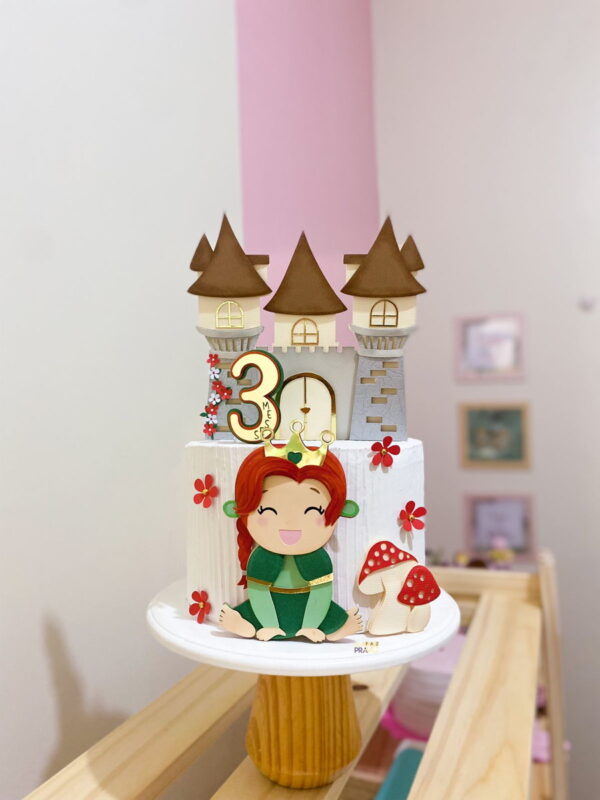 Arquivo de Corte Topo de Bolo Princesa Fiona Baby Studio