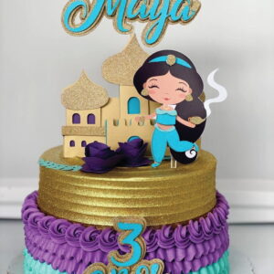 Arquivo de Corte Topo de Bolo Princesa Jasmine