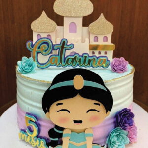 Arquivo de Corte Topo de Bolo Princesa Jasmine