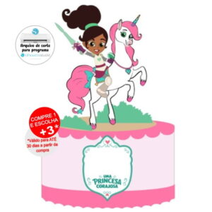 Arquivo de Corte Topo de Bolo Princesa Nella