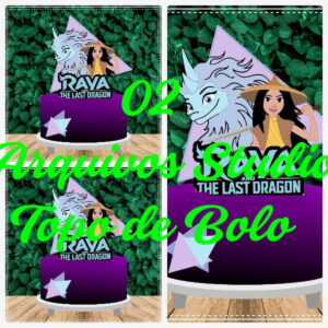 ARQUIVO DE CORTE TOPO DE BOLO - PRINCESA RAYA