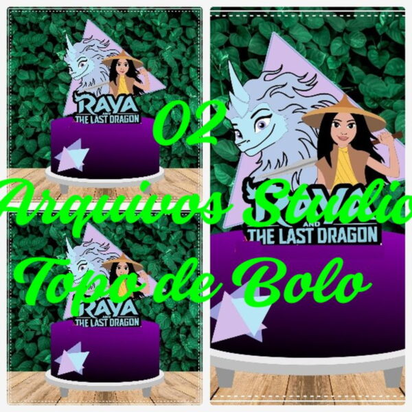 ARQUIVO DE CORTE TOPO DE BOLO - PRINCESA RAYA