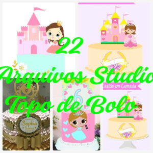 ARQUIVO DE CORTE TOPO DE BOLO - PRINCESA- REALEZA