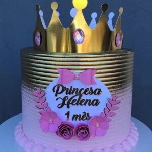 ARQUIVO DE CORTE Topo de Bolo - Princesa