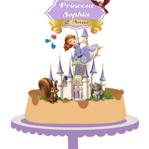Arquivo de Corte Topo de Bolo Princesa Sofia 03