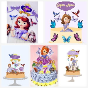 Arquivo de Corte Topo de Bolo Princesa Sofia + Brinde