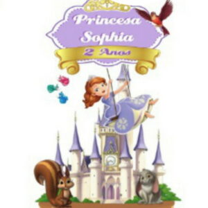 Arquivo de Corte - Topo de bolo Princesa Sofia -studio