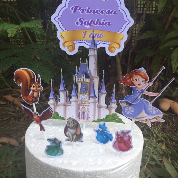 Arquivo de corte topo de bolo princesa Sofia