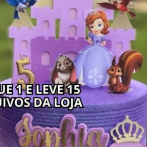 Arquivo de Corte - Topo de Bolo Princesa Sofia