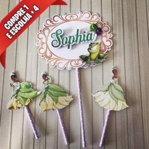 Arquivo de Corte Topo de Bolo Princesa Tiana