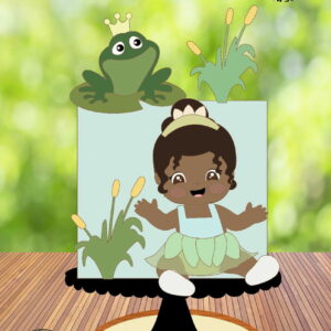 Arquivo de Corte Topo de Bolo Princesa Tiana Baby