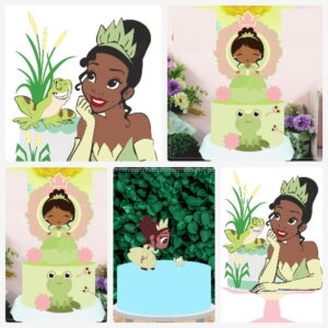 Arquivo de Corte Topo de Bolo Princesa Tiana + Brinde