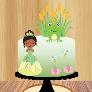 Arquivo de Corte Topo de Bolo Princesa Tiana Cute
