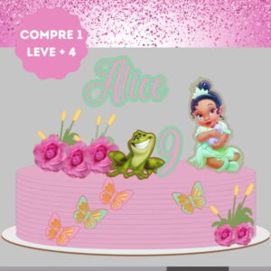 Arquivo de Corte Topo de Bolo Princesa Tiana