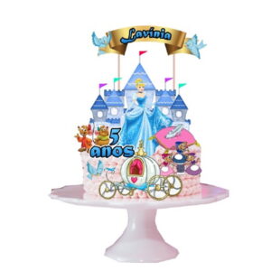 Arquivo de Corte Topo de Bolo Princesa