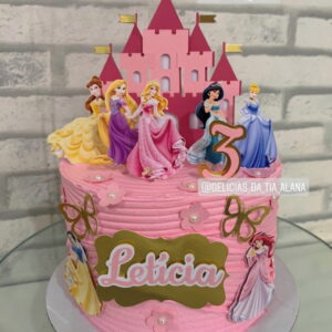 Arquivo de corte Topo de Bolo Princesas