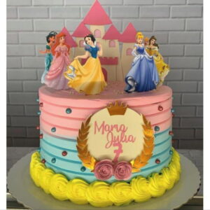 Arquivo de Corte Topo de Bolo Princesas